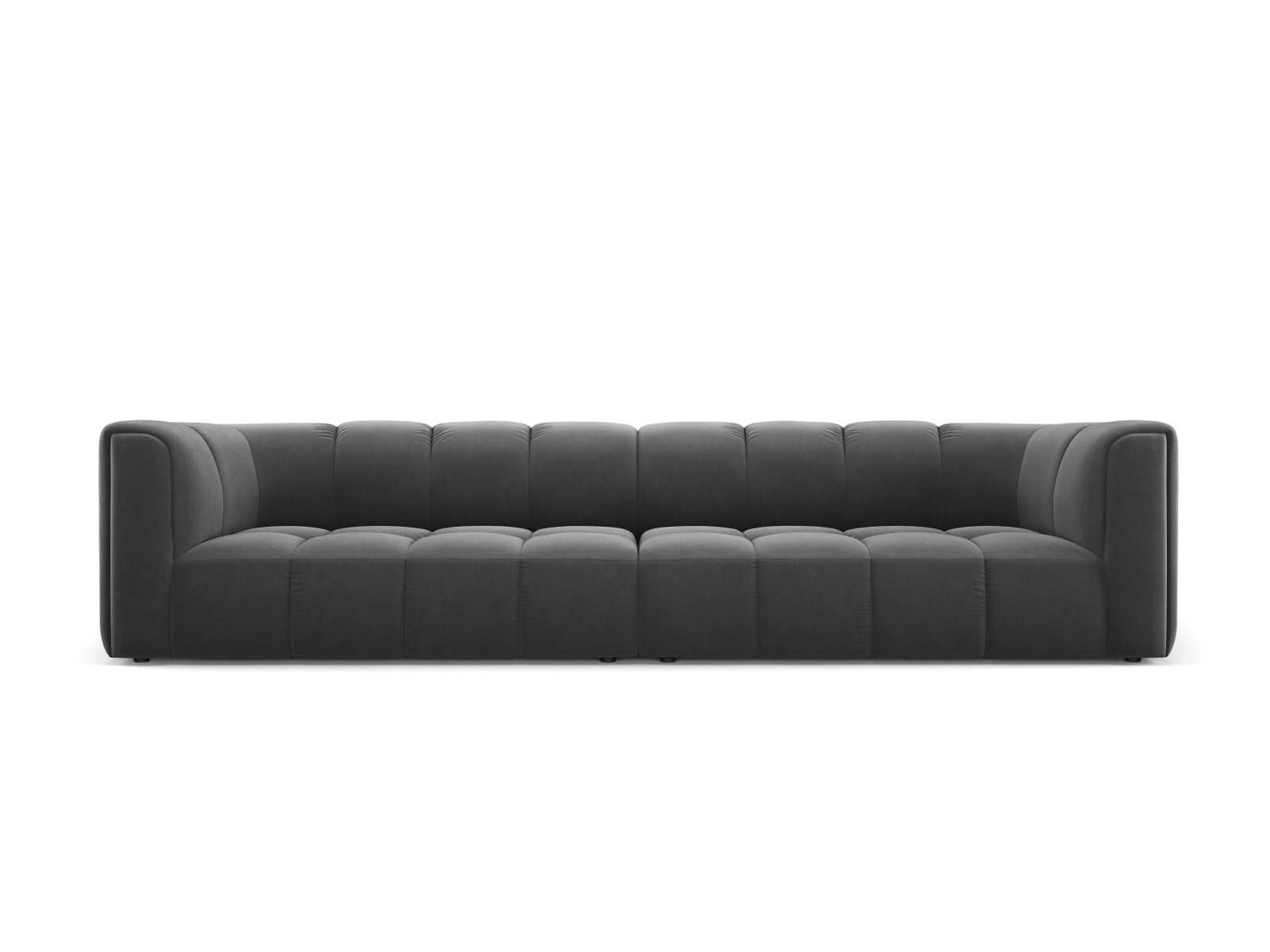4-Sitzer Modular Sofa Moritz in Grey-Bluvel präsentiert im Onlineshop von KAQTU Design AG. 4er Sofa ist von Cosmopolitan Design