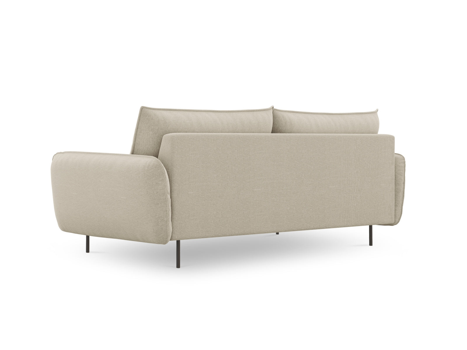 Bequemes 4-Sitzer Sofa "Vienna" in modernem Design, kombiniert Beige und Schwarz, perfekt für jedes stilvolle Zuhause von Cosmopolitan Design.
