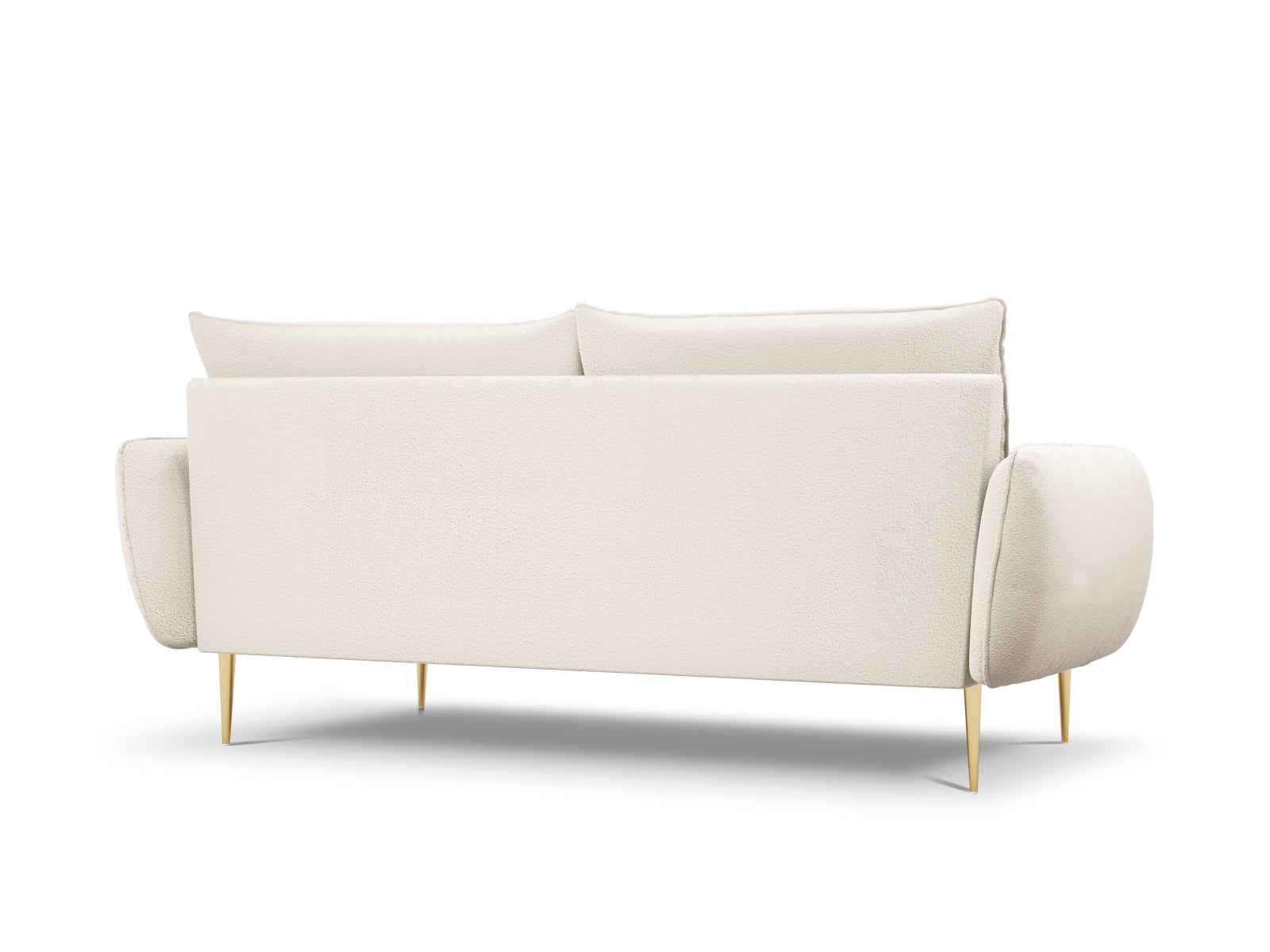 Elegantes 4-Sitzer Sofa aus Boucle-Stoff, ideal für modernes Wohnen. Hochwertige Materialien und hoher Komfort für gesellige Abende.