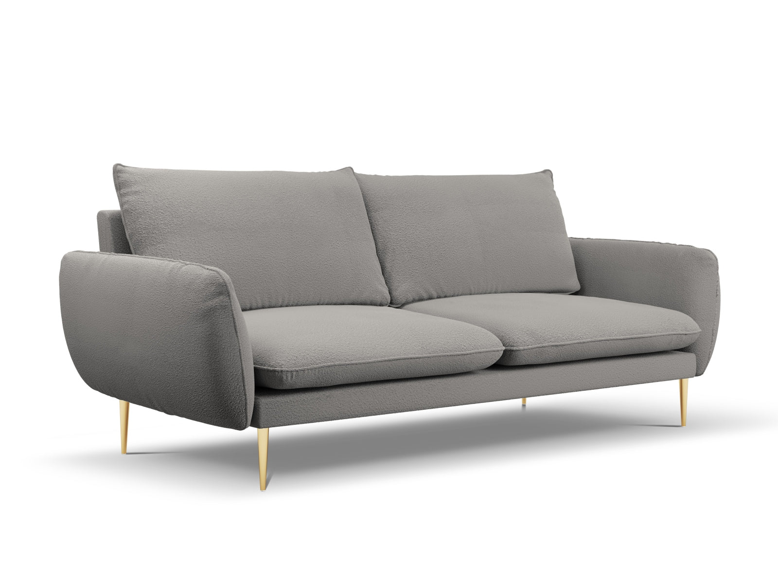 Stilvolles 4-Sitzer Sofa in Boucle-Stoff, perfekt für jedes Wohnzimmer. Hochwertige Verarbeitung, gemütlicher Sitzkomfort und elegantes Design.