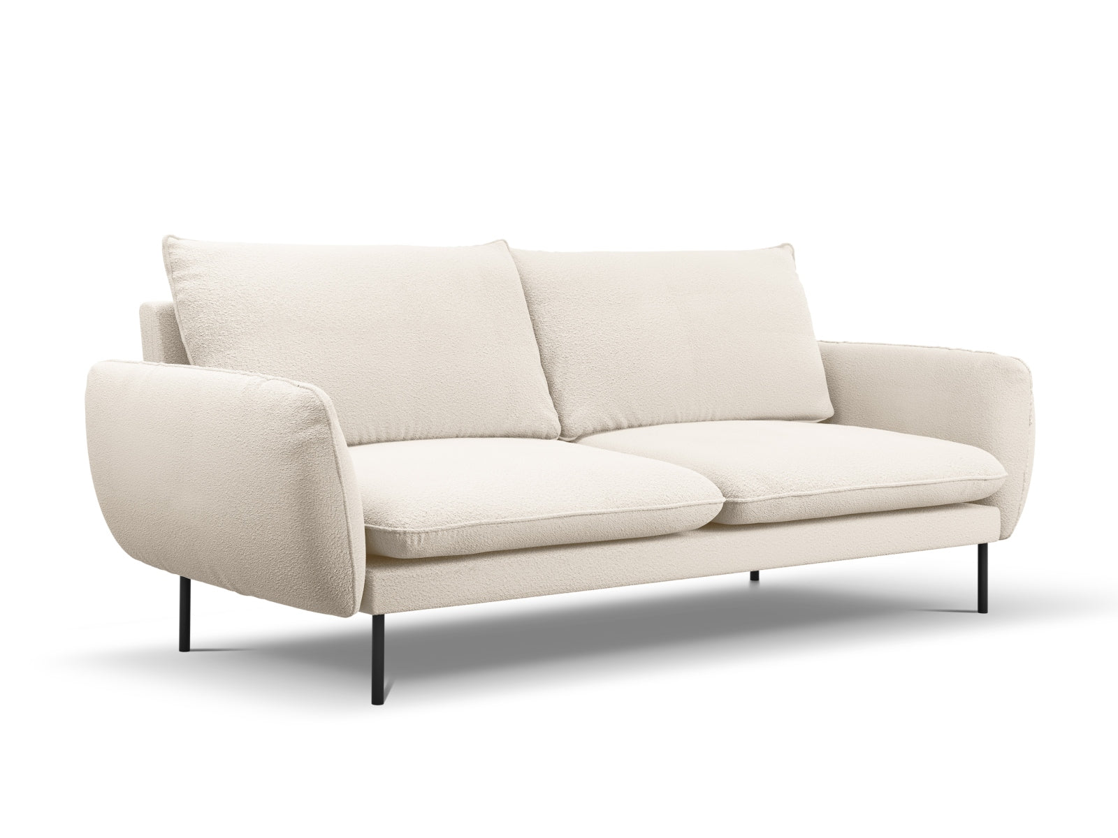 Stilvolles 4-Sitzer Sofa in Boucle-Stoff, perfekt für jedes Wohnzimmer. Hochwertige Verarbeitung, gemütlicher Sitzkomfort und elegantes Design.