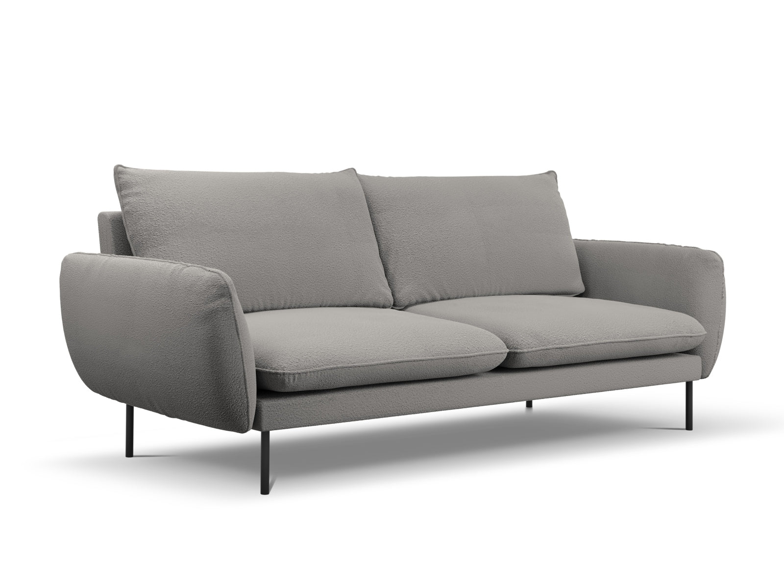 Stilvolles 4-Sitzer Sofa in Boucle-Stoff, perfekt für jedes Wohnzimmer. Hochwertige Verarbeitung, gemütlicher Sitzkomfort und elegantes Design.