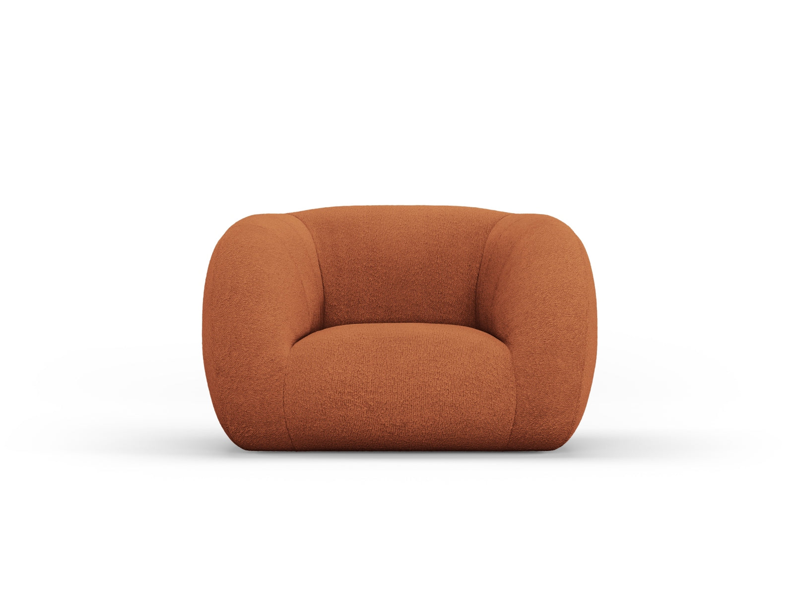 Essen Boucle Armchair 1 Sitzer in Terracotta präsentiert im Onlineshop von KAQTU Design AG. Sessel ist von Cosmopolitan Design
