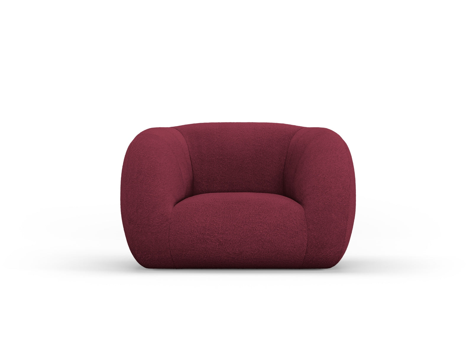 Essen Boucle Armchair 1 Sitzer in Bordeaux präsentiert im Onlineshop von KAQTU Design AG. Sessel ist von Cosmopolitan Design