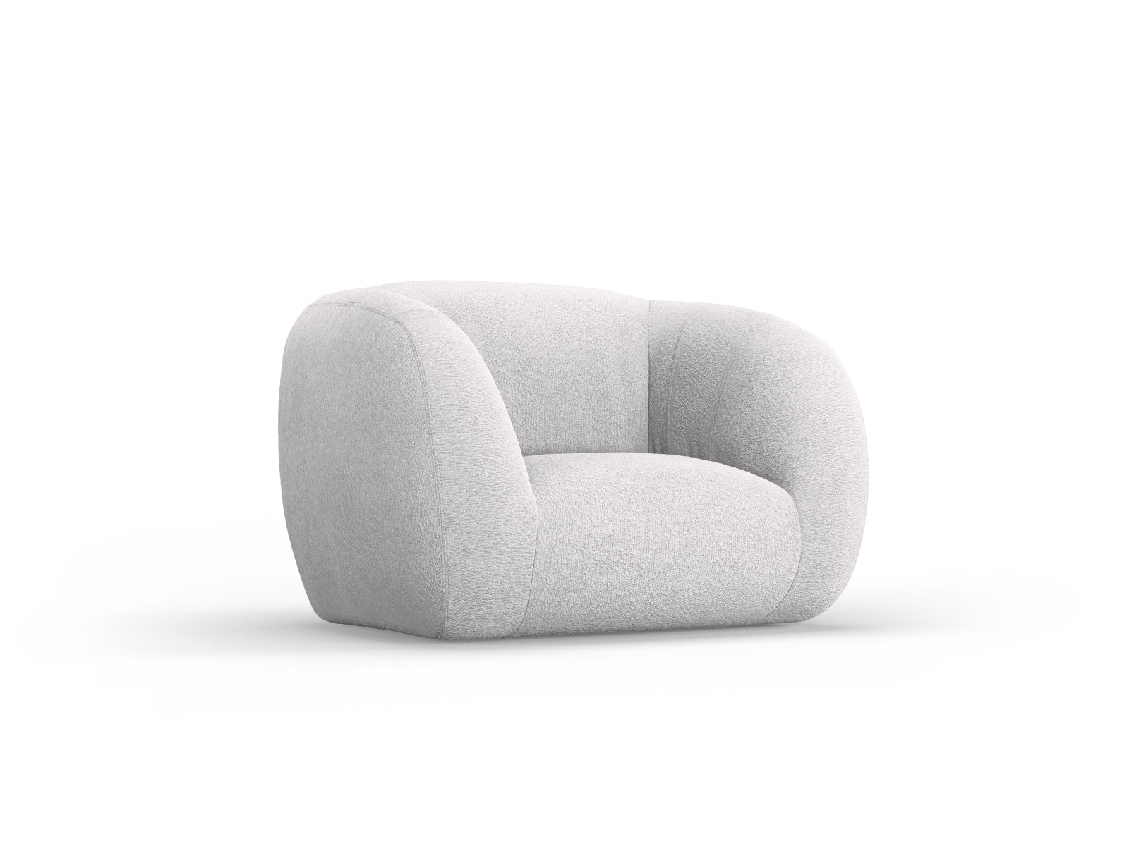 Erleben Sie den stilvollen Essen Boucle Armchair 1 Sitzer von Cosmopolitan Design. Ideal für modernes Wohnen, vereint er Komfort und Eleganz.