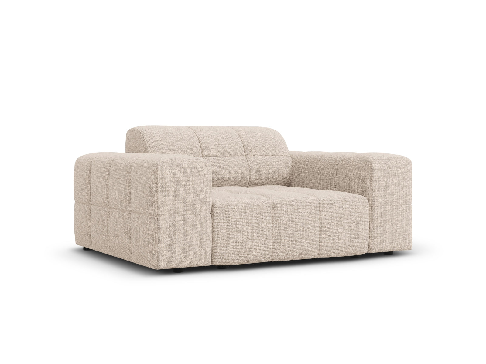Eleganter 1-Sitzer Sessel Chicago in stilvollem Beige, ideal für moderne Wohnräume, von Cosmopolitan Design.