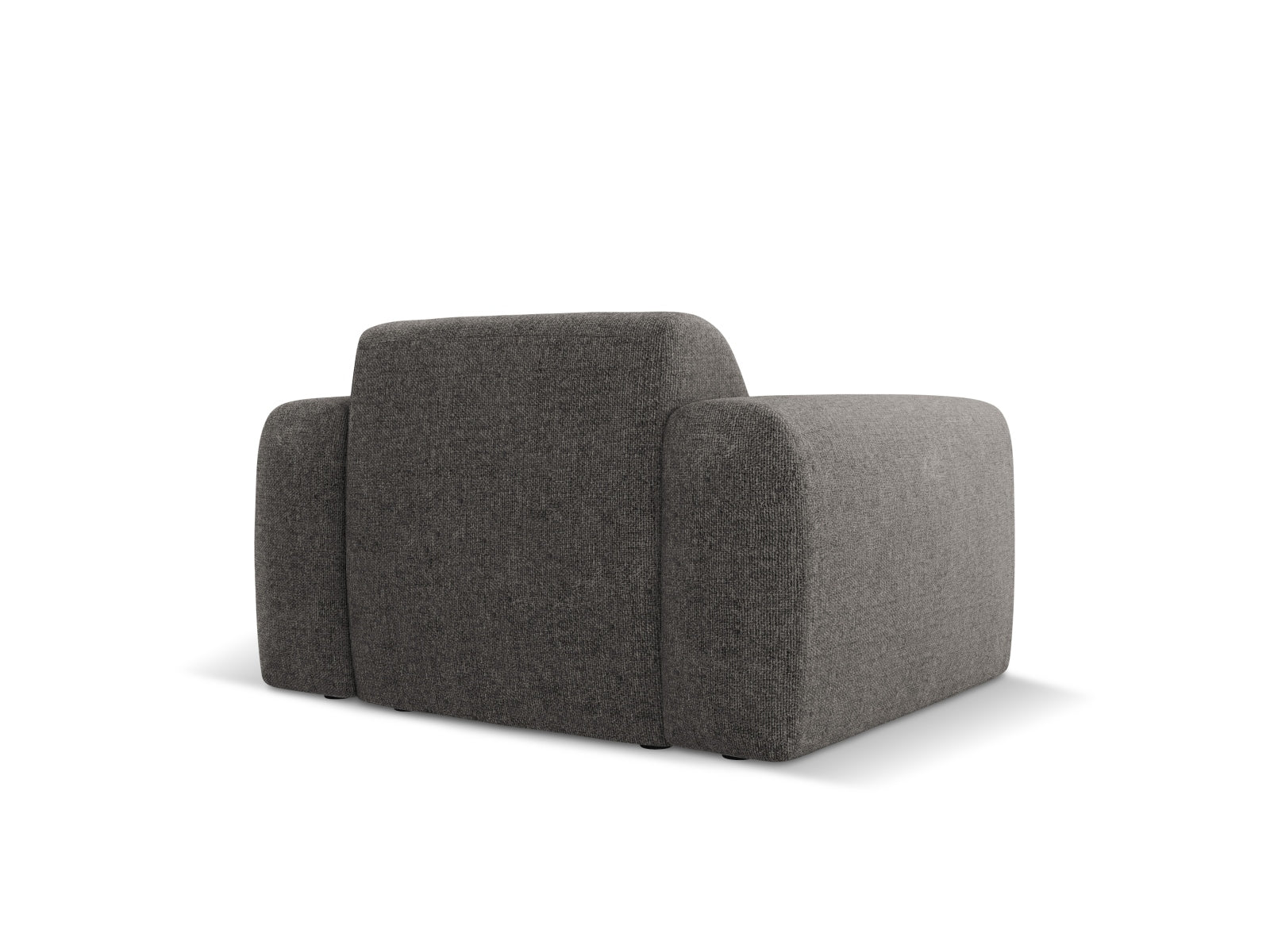 Eleganter Nolio Sessel in zeitlosem Grau, 95 cm breit, ideal für gemütliche Leseecken und moderne Wohnambiente.