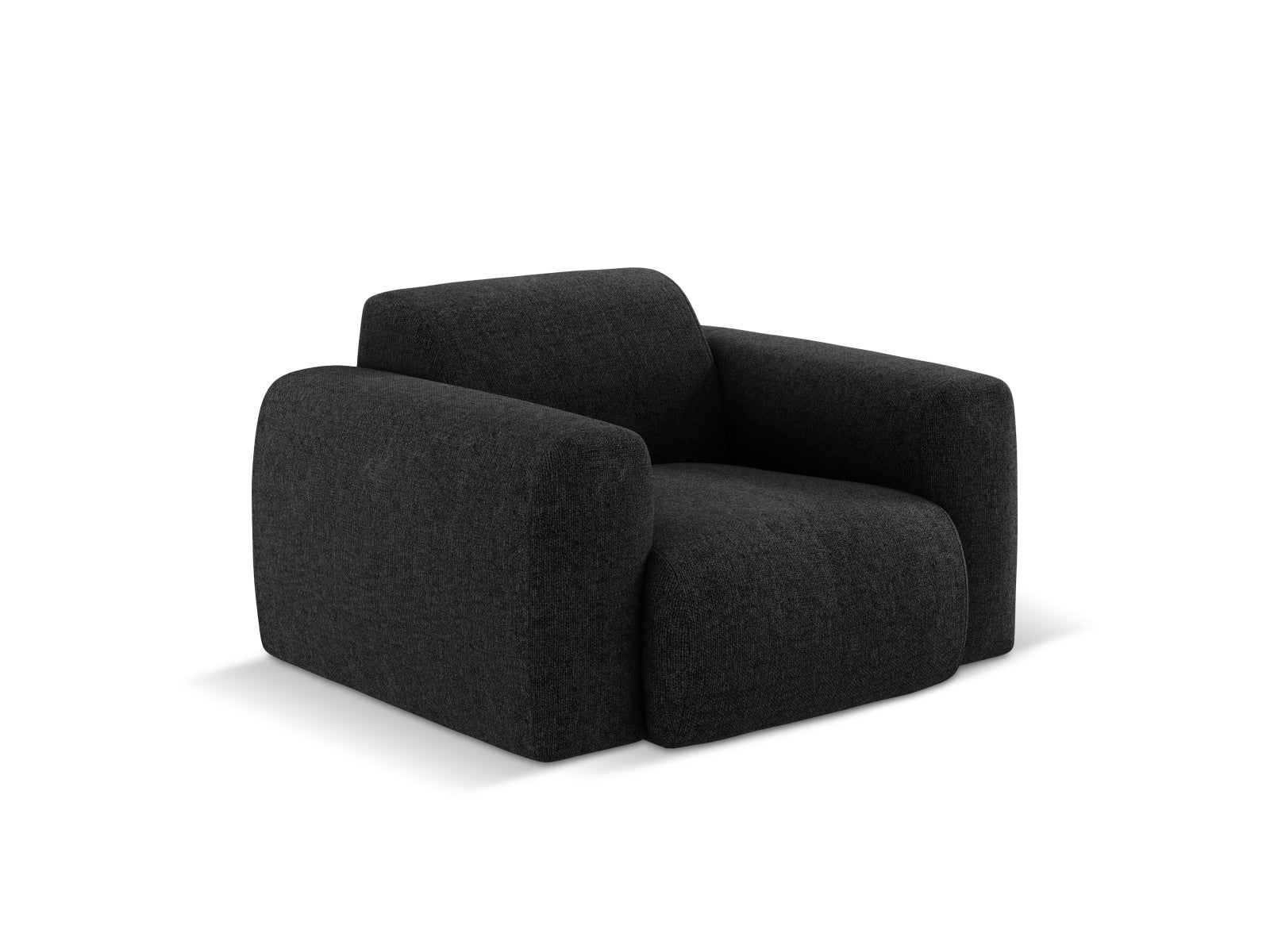 Moderner Nolio Sessel in Schwarz, 1 Sitzplatz, 95 cm breit – perfektes Möbelstück für stilvolle und zeitgemäße Inneneinrichtungen.