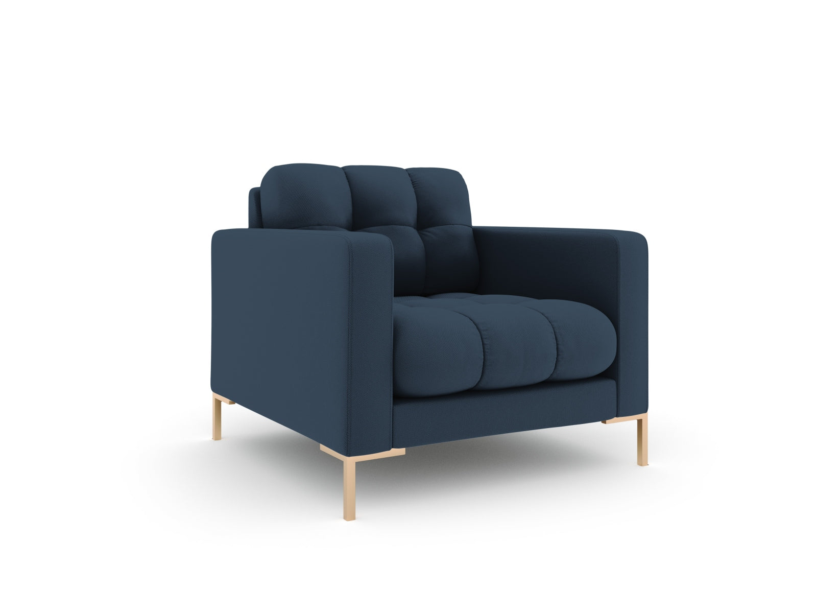 Eleganter 1-Sitzer Sessel Bali in stilvollem Blau, ideal für moderne Wohnräume, von Cosmopolitan Design.
