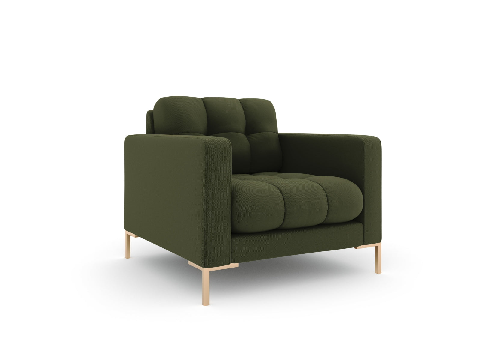 Eleganter 1-Sitzer Sessel Bali in stilvollem Grün, ideal für moderne Wohnräume, von Cosmopolitan Design.