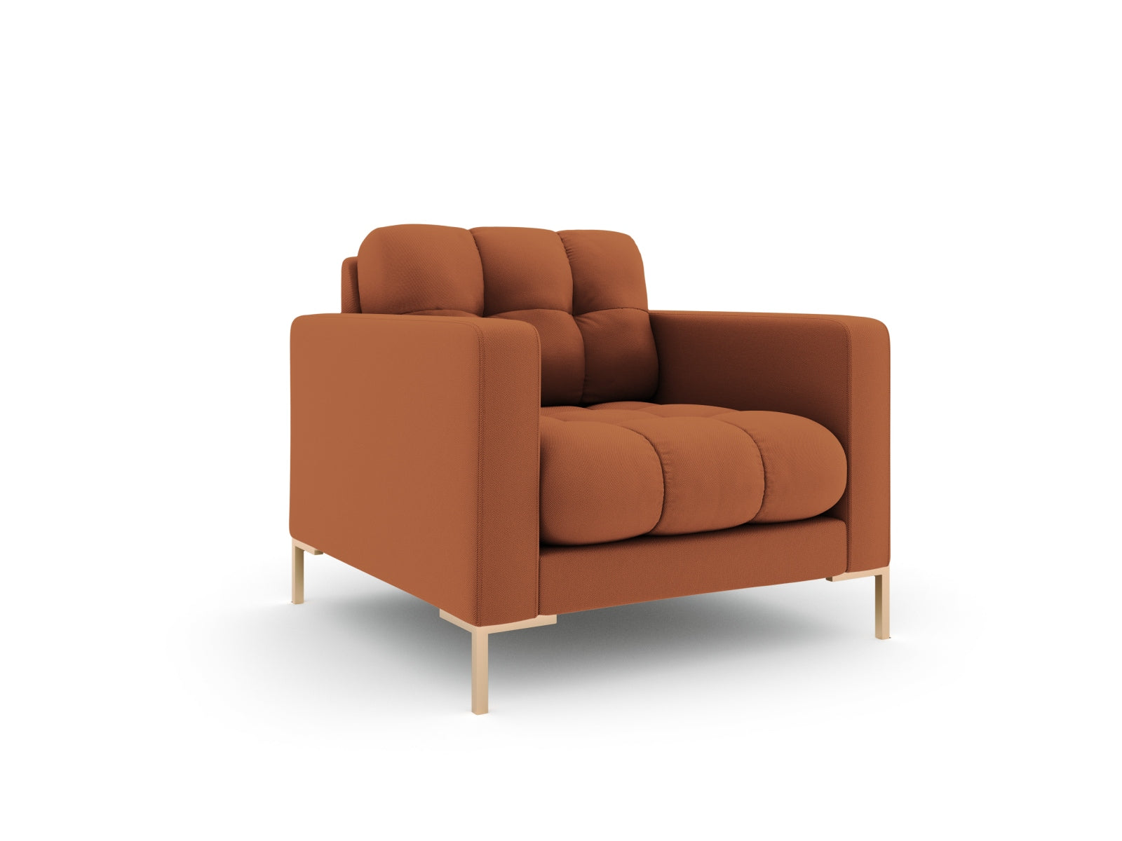 Eleganter 1-Sitzer Sessel Bali in warmem Brick-Neve, ideal für stilvolle Wohnräume, von Cosmopolitan Design.