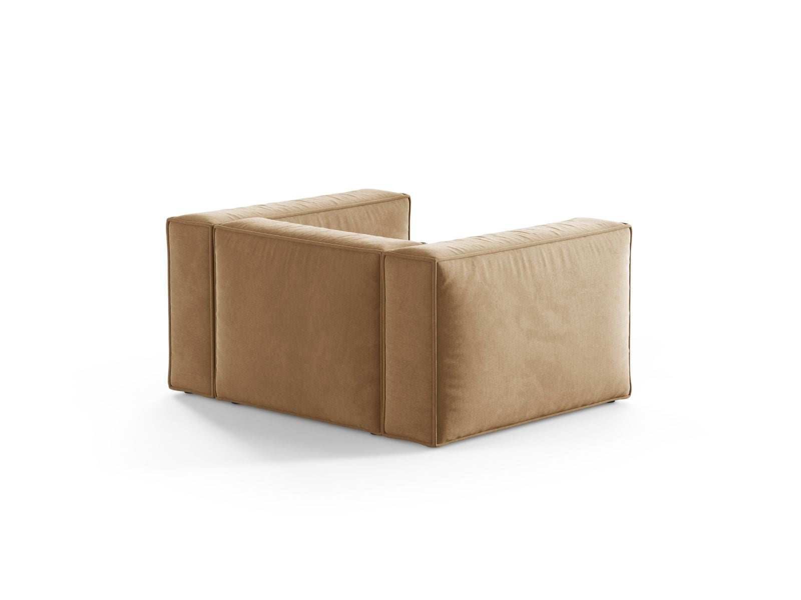 Eleganter 1-Sitzer Sessel Aveiro in sanften Sandtönen, ideal für gemütliche Wohnräume und modernes Design, von Cosmopolitan Design.