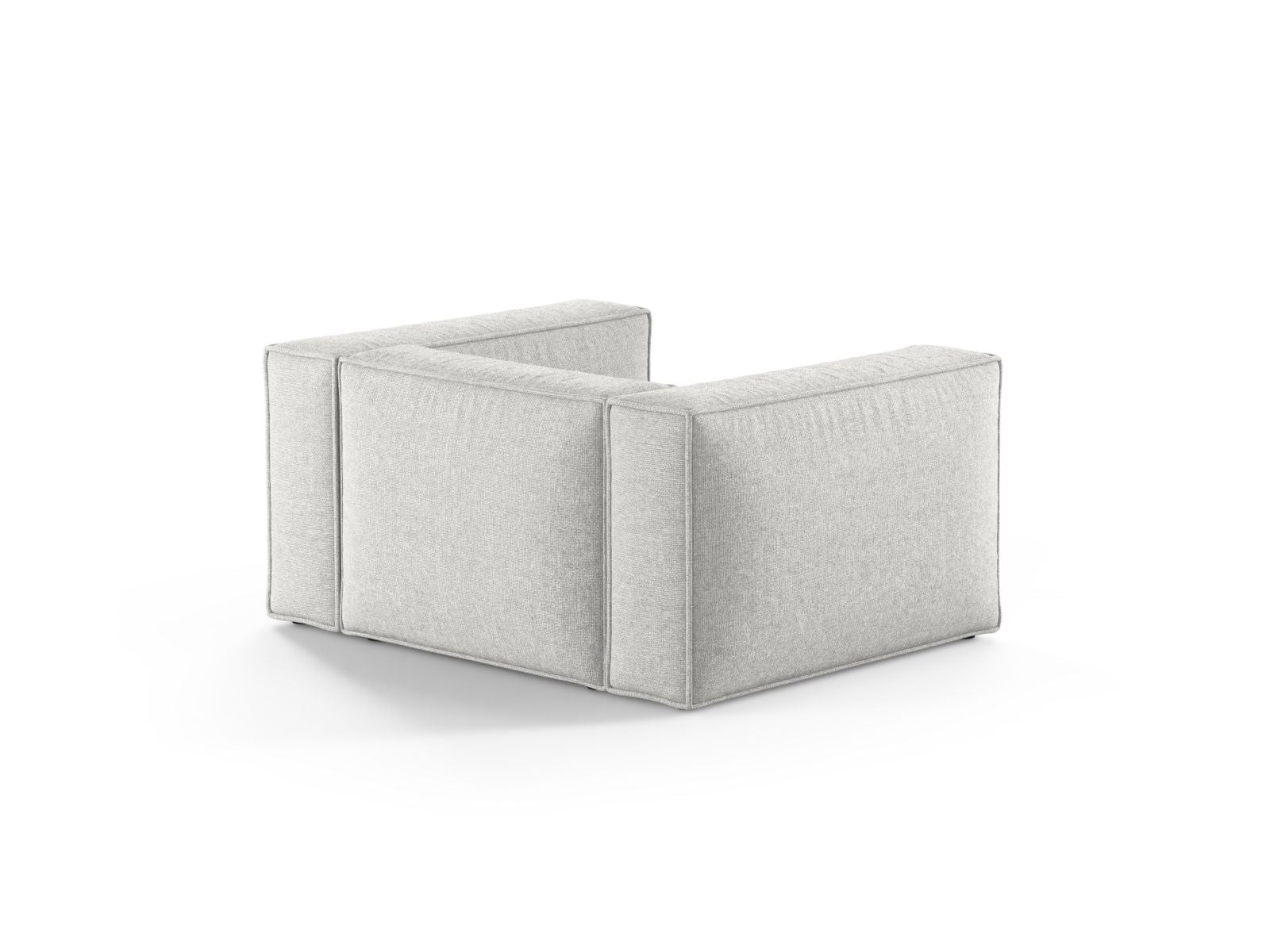 Eleganter 1-Sitzer Sessel Aveiro in Silver-Eden, ideal für gemütliche Ecken und modernes Wohndesign von Cosmopolitan Design.