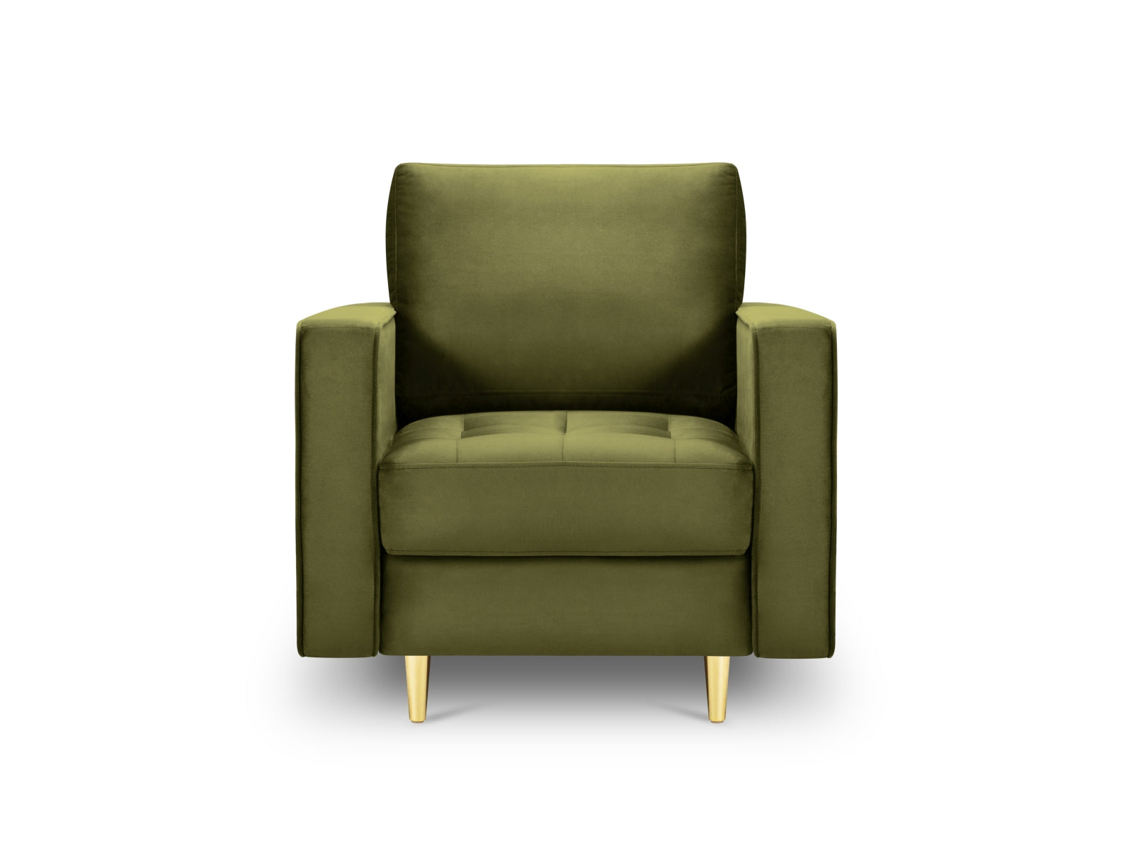Eleganter 1-Sitzer Sessel Aspen in stilvollem Grün, ideal für moderne Wohnräume, präsentiert von Cosmopolitan Design.
