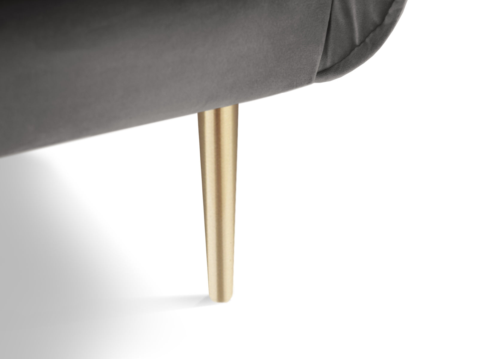 Vienna Velour Sessel 1 Sitz 94cm in Light Grey/Gold-Bluvel präsentiert im Onlineshop von KAQTU Design AG. Sessel ist von Cosmopolitan Design