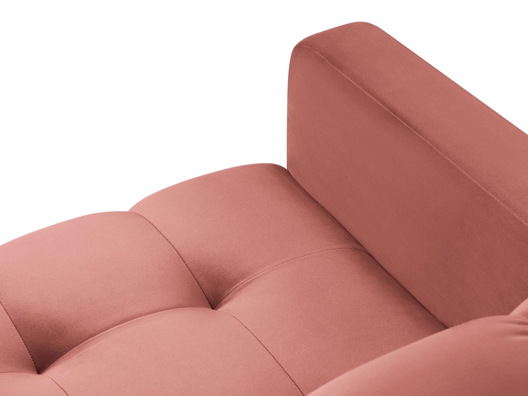 Stylischer 1-Sitzer Sessel Bali in auffälligem Pink-Bluvel, perfekt für trendbewusste Wohnräume und entspannte Stunden.