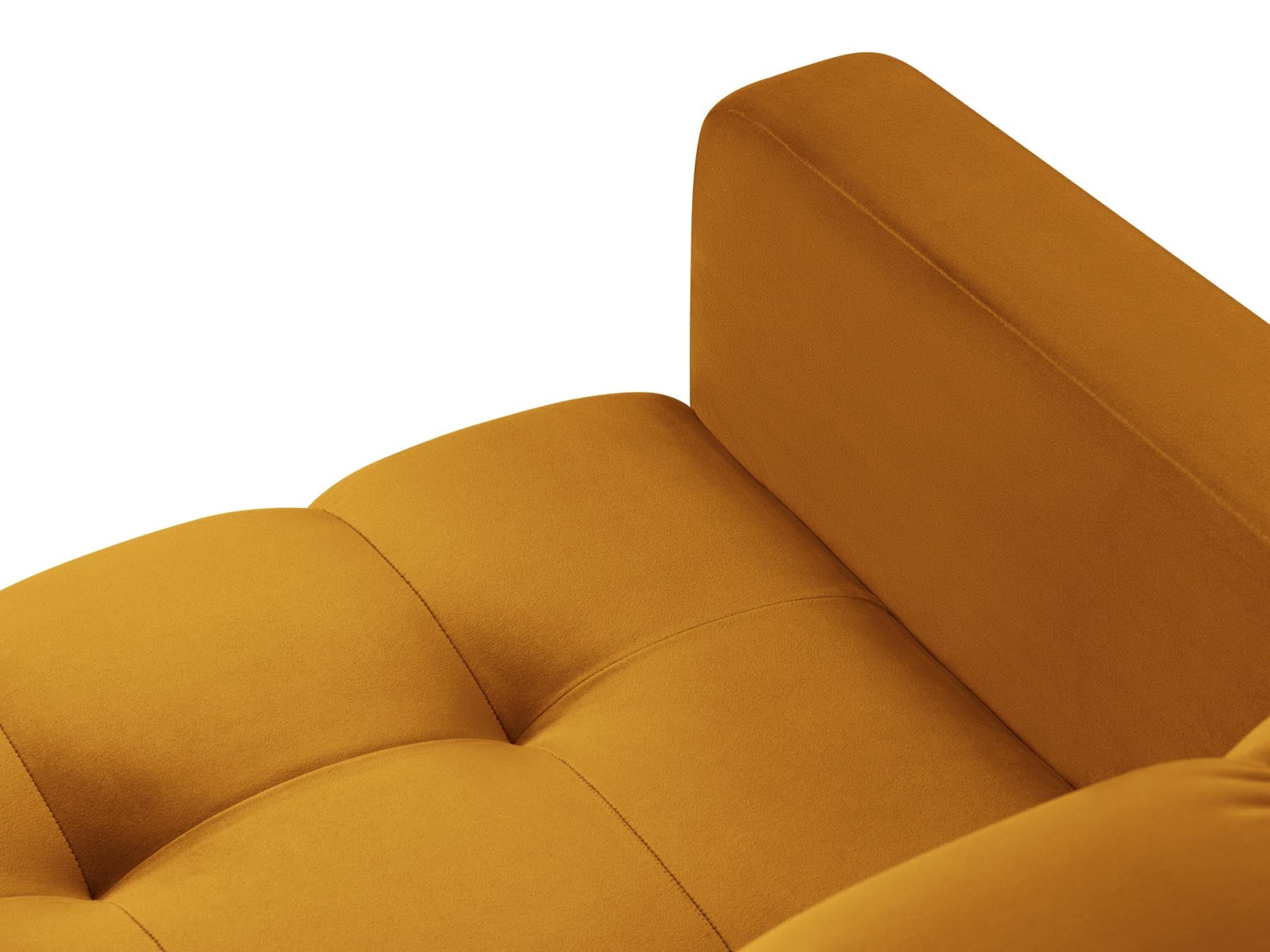 Eleganter 1-Sitzer Sessel Bali in leuchtendem Gelb, perfekt für moderne Interiors und gemütliche Rückzugsorte.