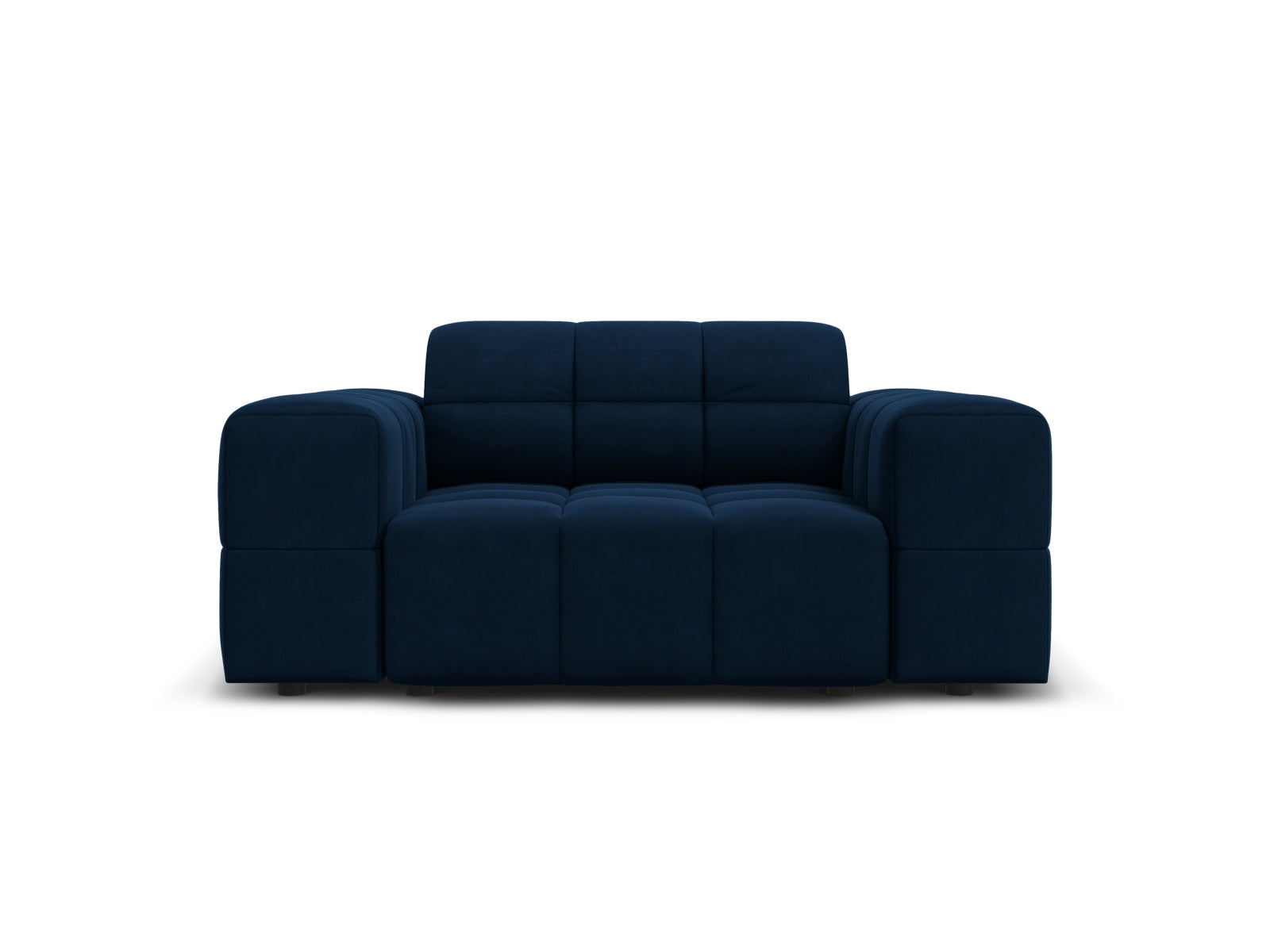1-Sitzer Sessel Chicago in Royal Blue-Bluvel präsentiert im Onlineshop von KAQTU Design AG. Sessel ist von Cosmopolitan Design