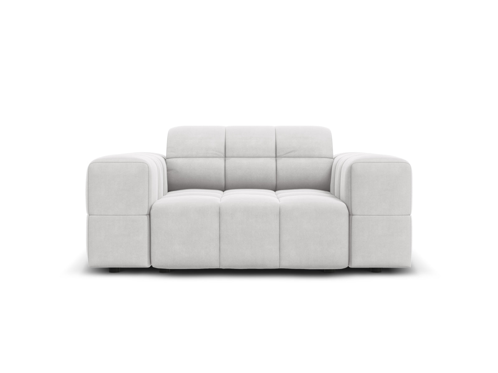 Chicago Velour Sessel 1 Sitz 102cm in Silver präsentiert im Onlineshop von KAQTU Design AG. Sessel ist von Cosmopolitan Design