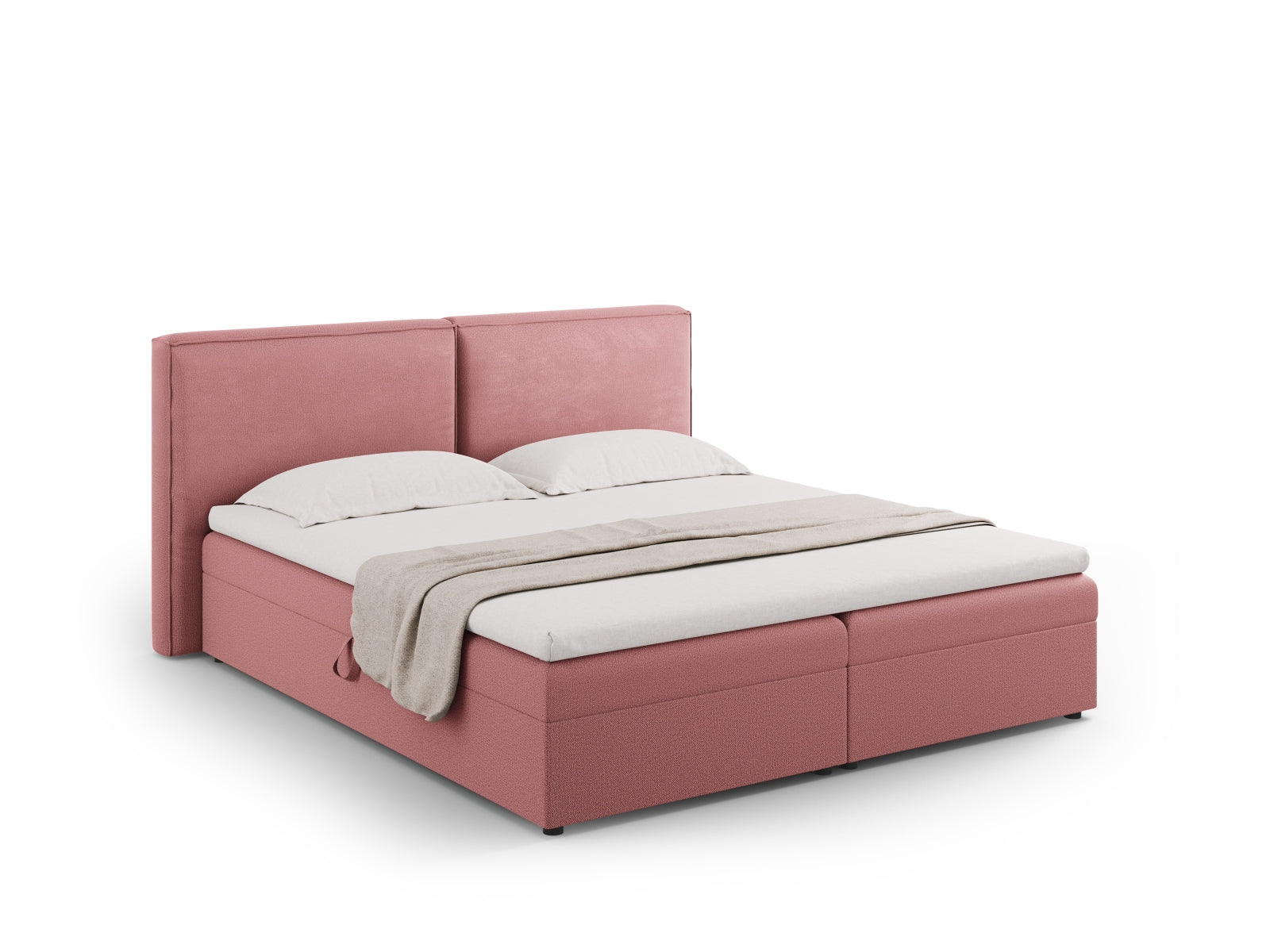 Arendal Boxspring Bed Set  166cm in Pink präsentiert im Onlineshop von KAQTU Design AG. Bett ist von Cosmopolitan Design