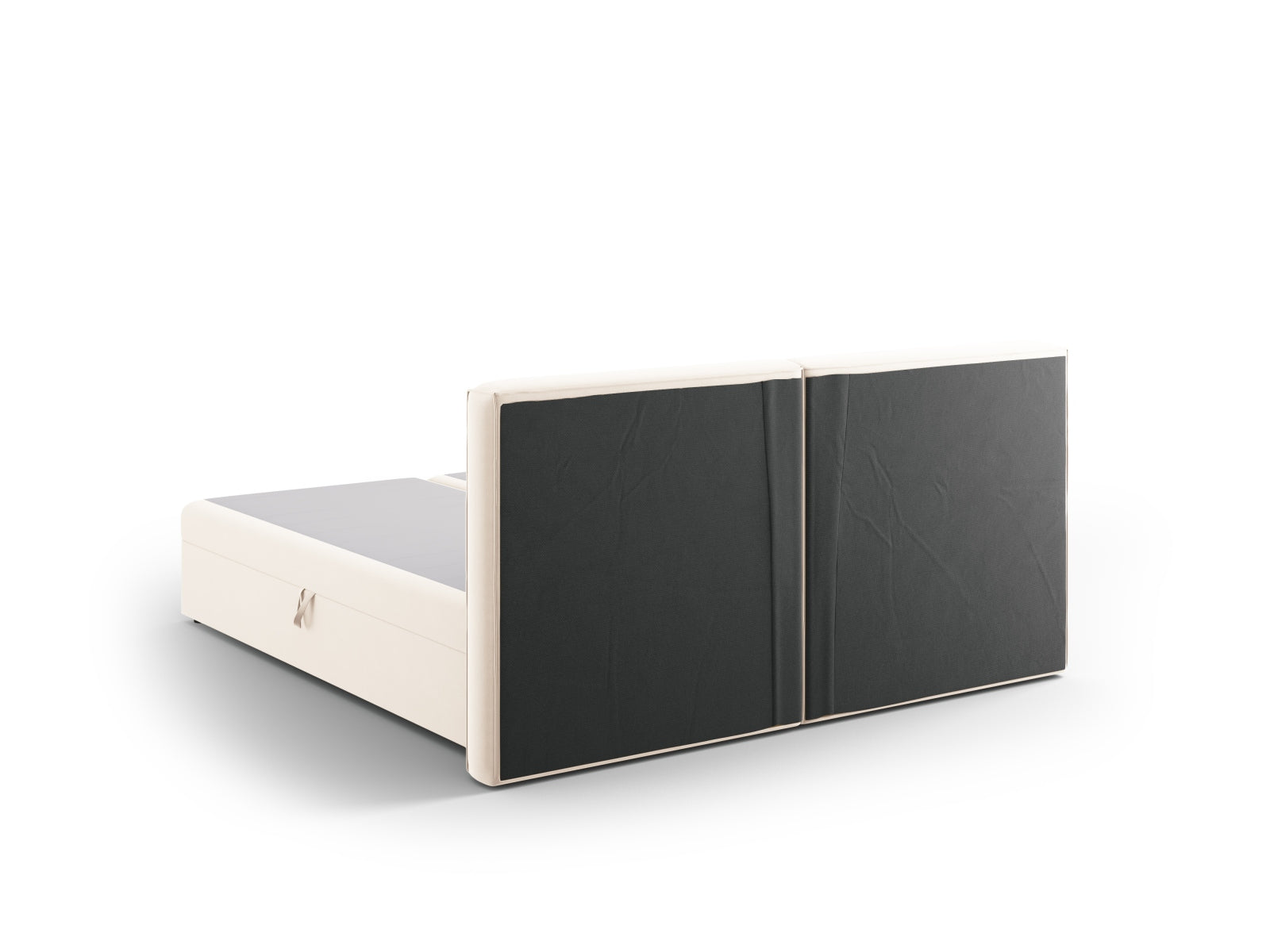 Elegantes Arendal Boxspringbett-Set in zartem Beige, 160 cm, bietet stilvolle Akzente und optimalen Komfort für erholsame Nächte.