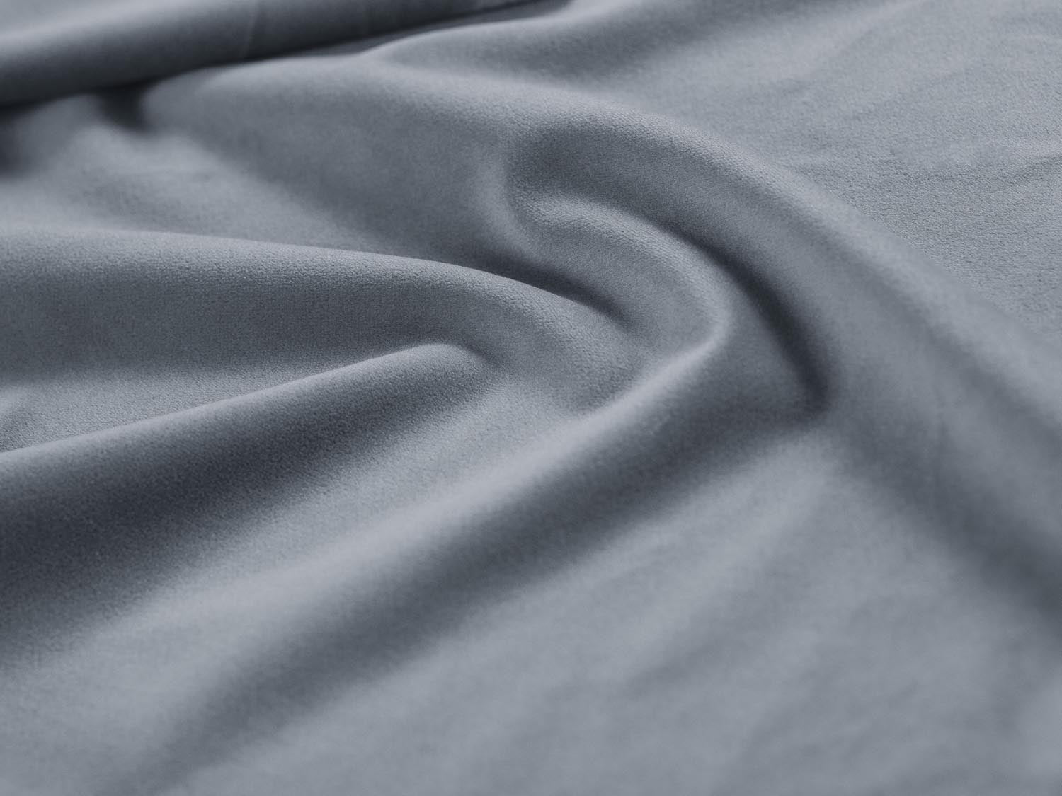 Modernes Boxspringbett-Set Arendal in zartem Hellblau, perfekt für ein gemütliches und stilvolles Schlafambiente.