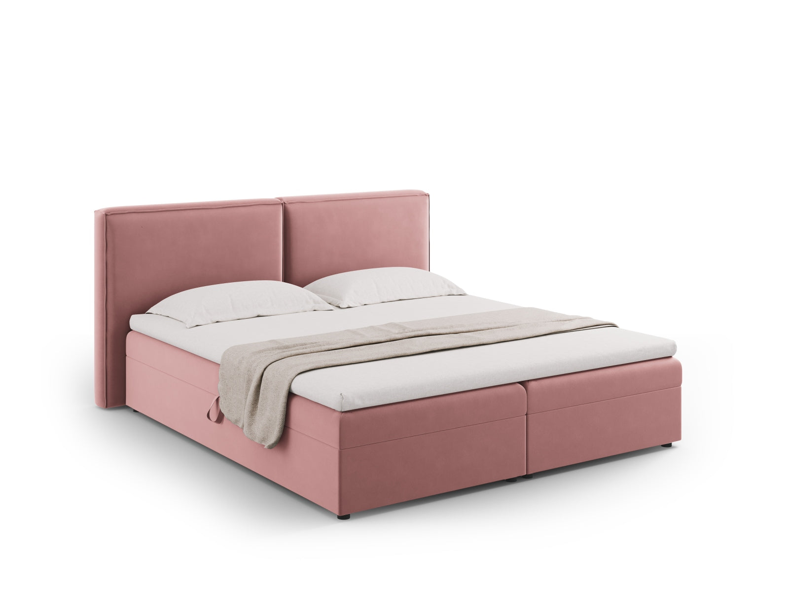 Arendal Boxspring Bed Set  206cm in Pink präsentiert im Onlineshop von KAQTU Design AG. Bett ist von Cosmopolitan Design