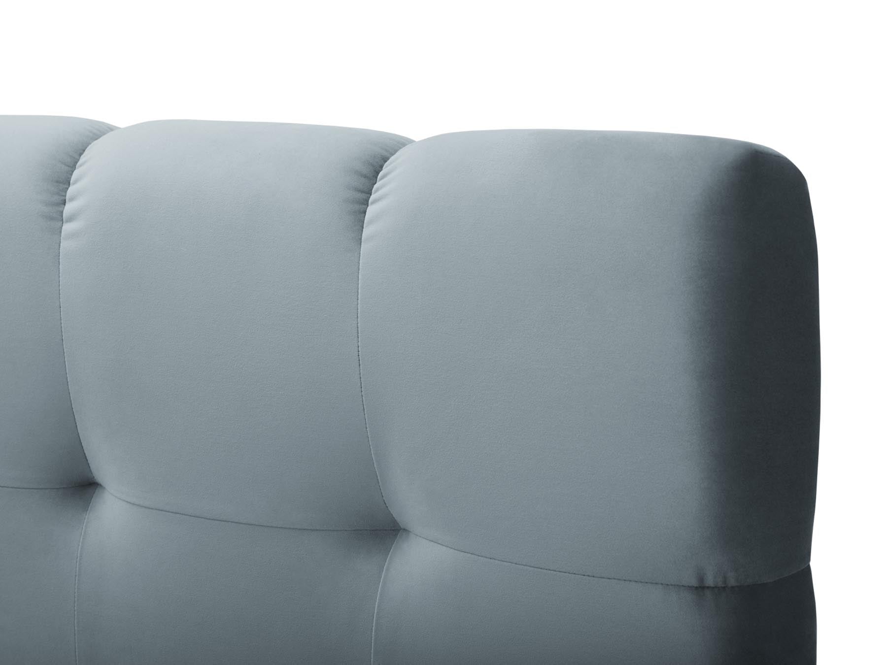 Elegantes Boxspring Bett Set Bali in sanftem Hellblau, ideal für ein modernes Schlafzimmer und geschmackvolle Raumgestaltung.