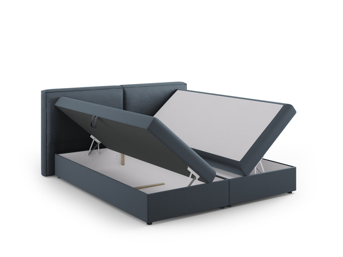 Arendal Boxspringbett-Set 180cm in Blue-Megan präsentiert im Onlineshop von KAQTU Design AG. Bett ist von Cosmopolitan Design