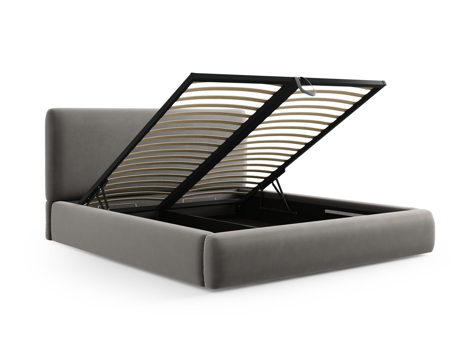 Erleben Sie das Colonel Velour Bett von Cosmopolitan Design: stilvolles Design, cleverer Stauraum und ein modernes Headboard für Ihr Schlafzimmer!