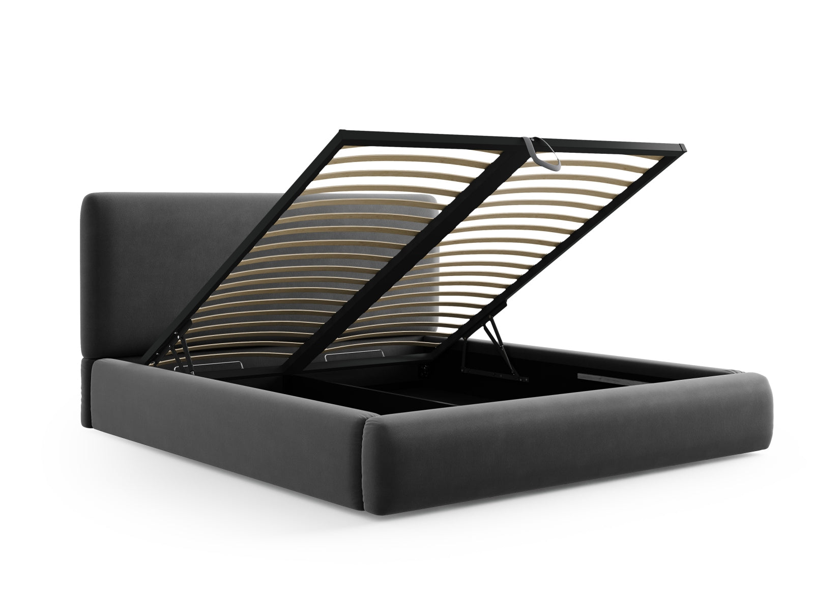 Erleben Sie das Colonel Velour Bett von Cosmopolitan Design: stilvolles Design, cleverer Stauraum und ein modernes Headboard für Ihr Schlafzimmer!