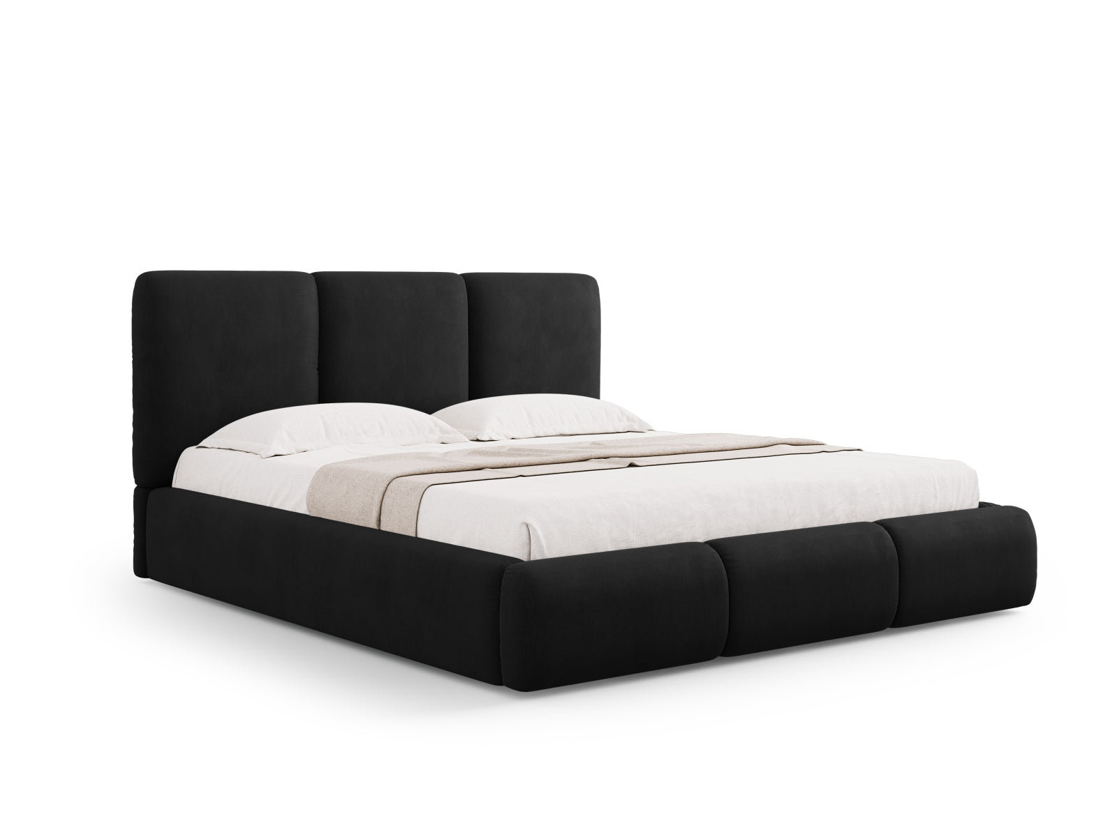 Erleben Sie das Nicolas Bett von Cosmopolitan Design: elegantes Design, cleverer Stauraum und ein ansprechendes Headboard für Ihr modernes Schlafzimmer.