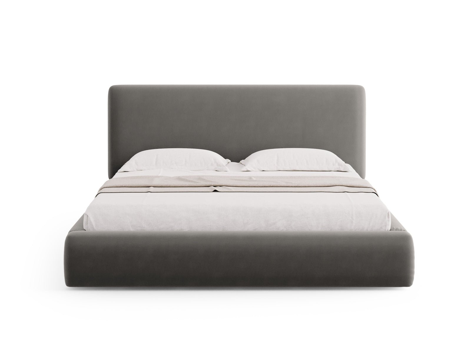 Erleben Sie das Colonel Velour Bett von Cosmopolitan Design: stilvolles Design, cleverer Stauraum und ein trendiges Headboard für Ihr Schlafzimmer!