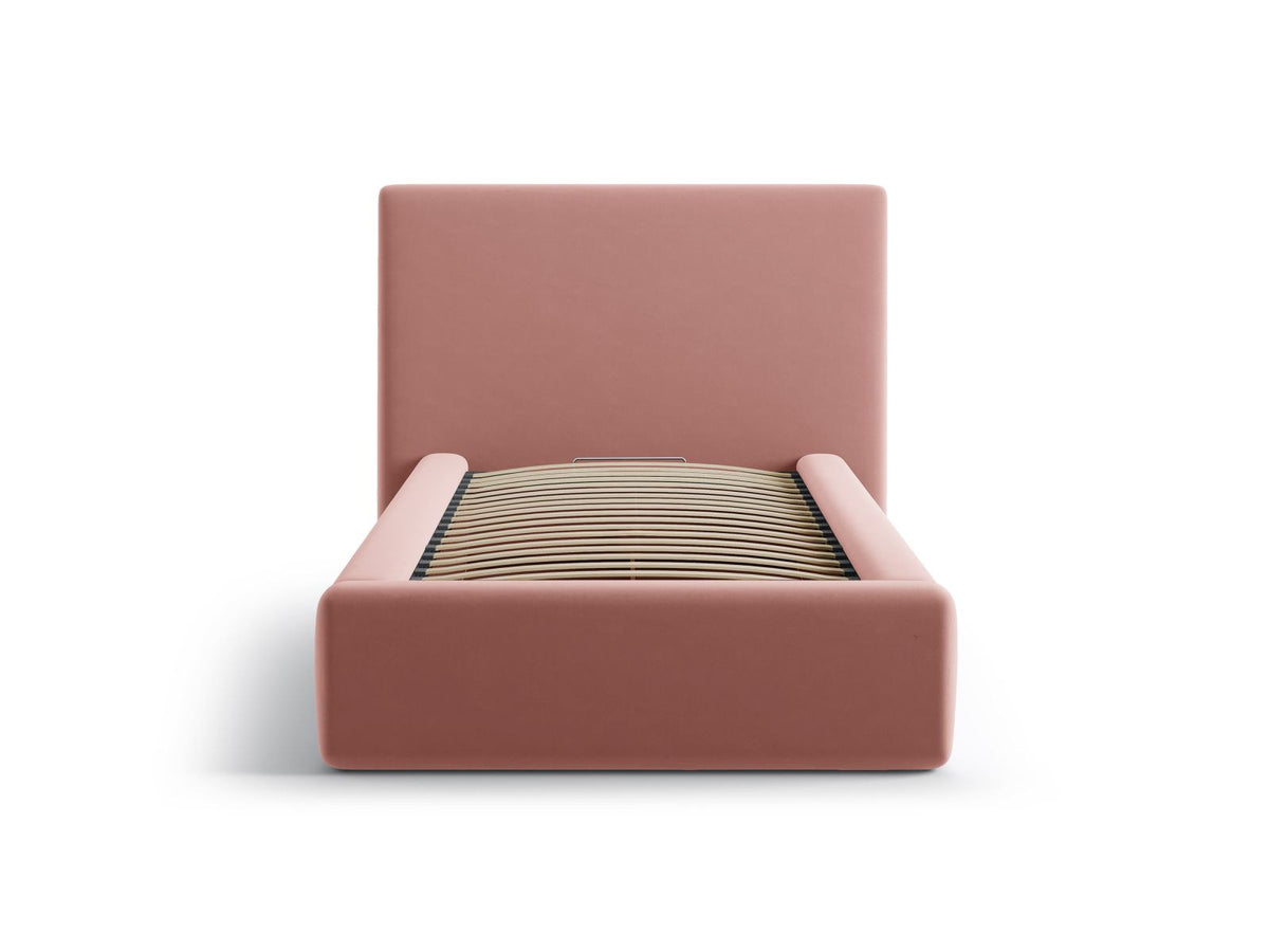 Asti Bett mit Stauraum mit Kopfteil 90cm in Pink-Magic Velvet präsentiert im Onlineshop von KAQTU Design AG. Bett ist von Cosmopolitan Design
