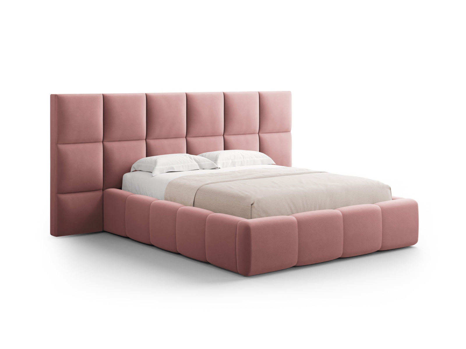 Eden Velour Ecksofa rechts, 4-Sitzer von Micadoni, in elegantem Design und hochwertigem Veloursstoff, ideal für stilvolle Wohnräume.