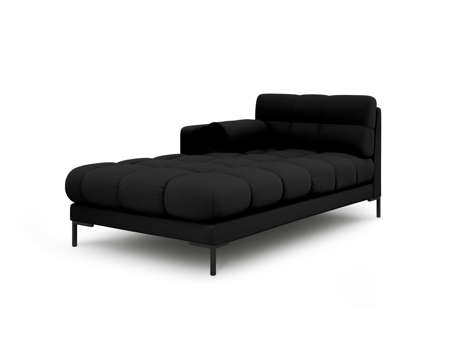 1-Sitzer Chaise Longue links Bali in Black-Neve präsentiert im Onlineshop von KAQTU Design AG. Modulares Sofa ist von Cosmopolitan Design