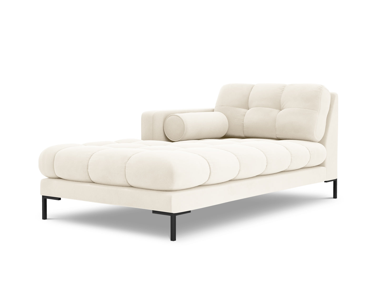 1-Sitzer Chaise Longue links Bali in Light Beige-Bluvel präsentiert im Onlineshop von KAQTU Design AG. Modulares Sofa ist von Cosmopolitan Design