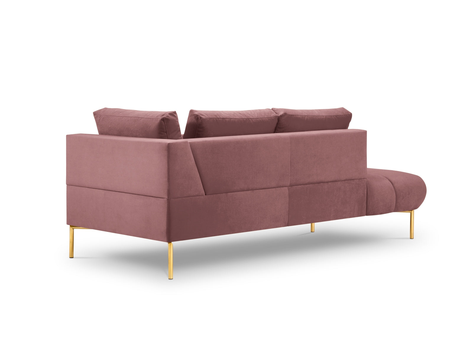 Geniessen Sie stilvollen Komfort mit der Hastings Velour Chaise Longue links 2 Sitzer von Cosmopolitan Design – ideal für Ihr modernes Wohnambiente.