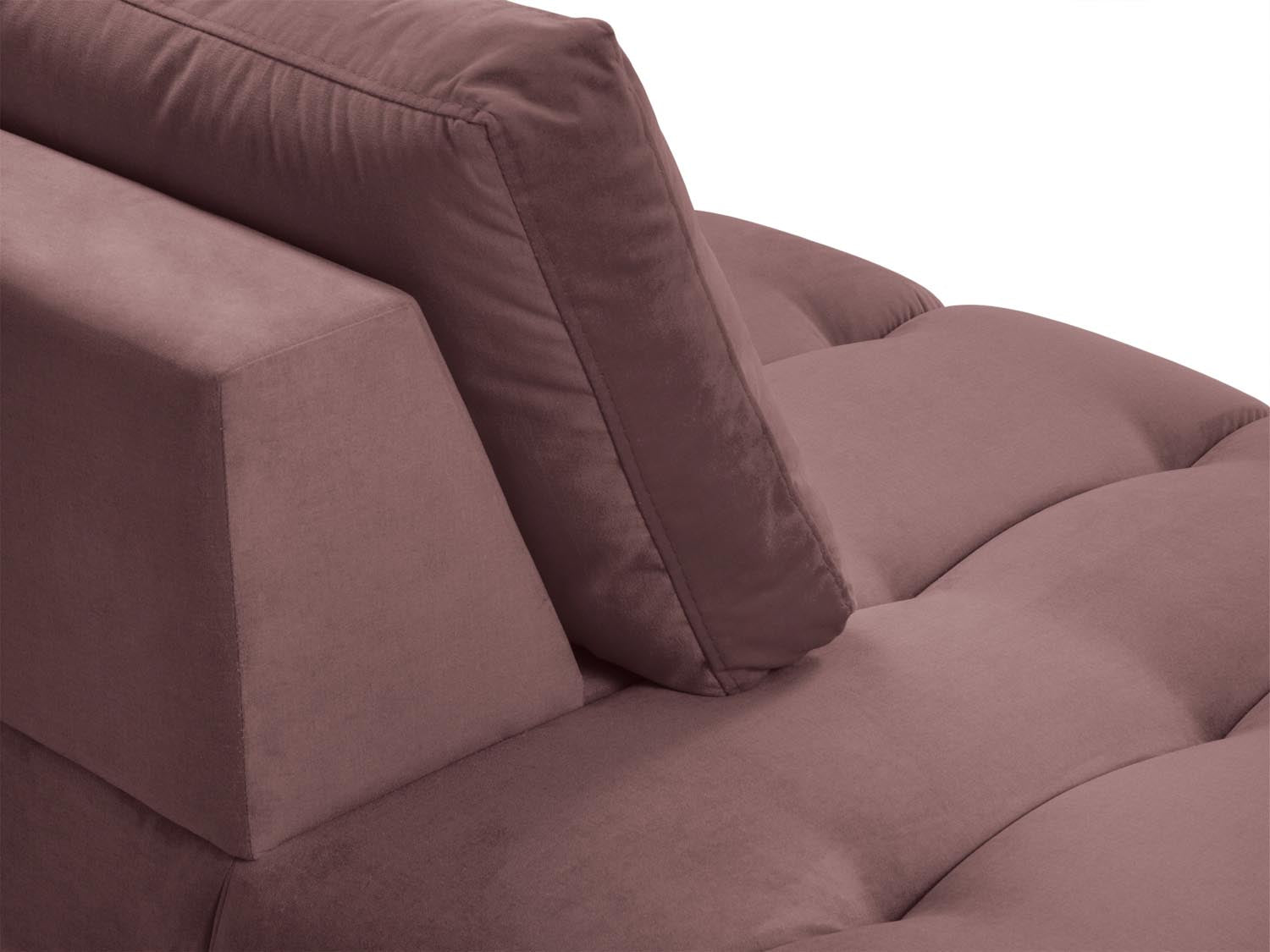 Erleben Sie luxuriösen Komfort mit der Hastings Velour Chaise Longue links 2 Sitzer von Cosmopolitan Design – perfekt für Ihr elegantes Zuhause.