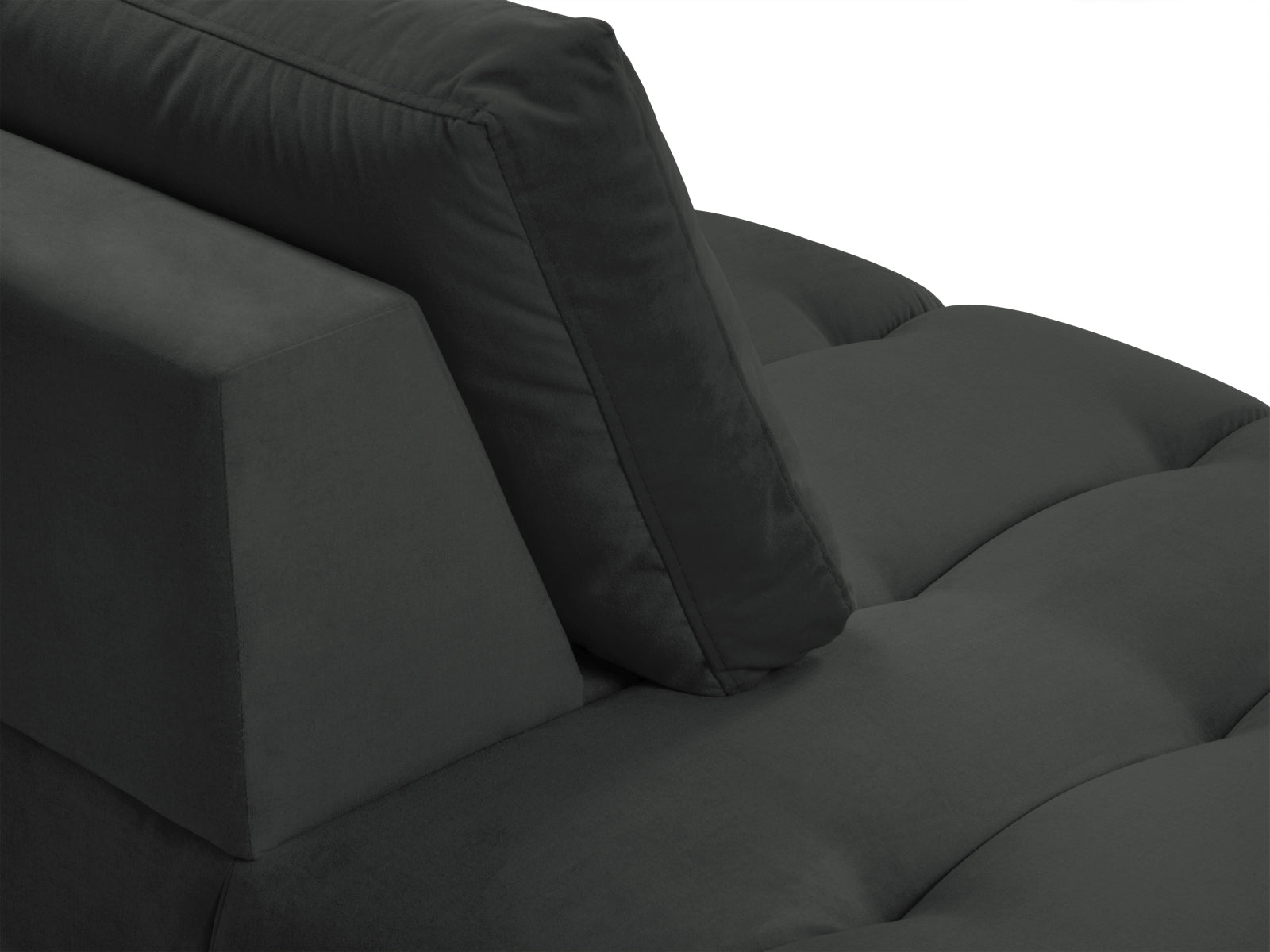 Erleben Sie luxuriösen Komfort mit der Hastings Velour Chaise Longue links 2 Sitzer von Cosmopolitan Design – perfekt für Ihr elegantes Zuhause.