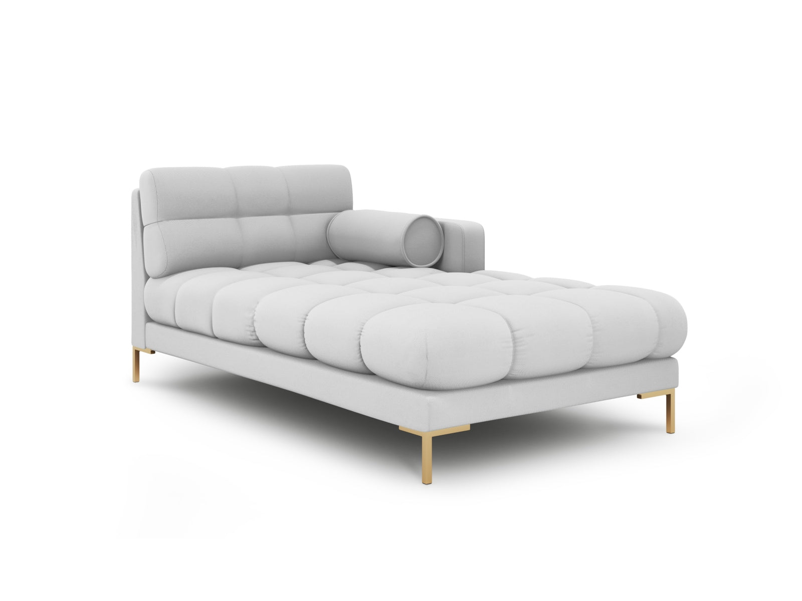 Moderne 1-Sitzer Chaise Longue rechts in edlem Grau, perfekt für stilvolle Wohnkonzepte und gemütliche Entspannung, Teil der Bali-Serie.