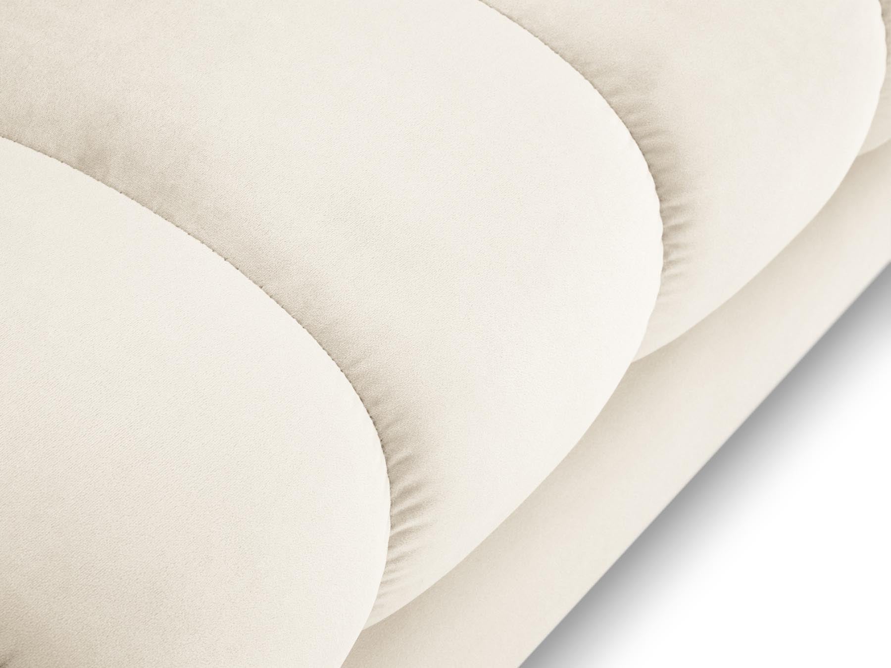 Moderne 1-Sitzer Chaise Longue rechts Bali in neutralem Beige, perfekt für gemütliche Ecken und geschmackvolle Einrichtung.