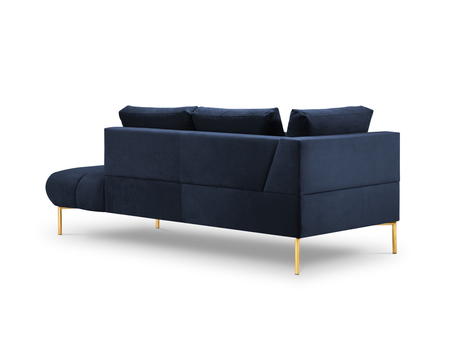 Entdecken Sie die elegante Hastings Velour Chaise Longue rechts 2 Sitzer von Cosmopolitan Design – perfekt für Ihr modernes Zuhause und höchsten Sitzkomfort.