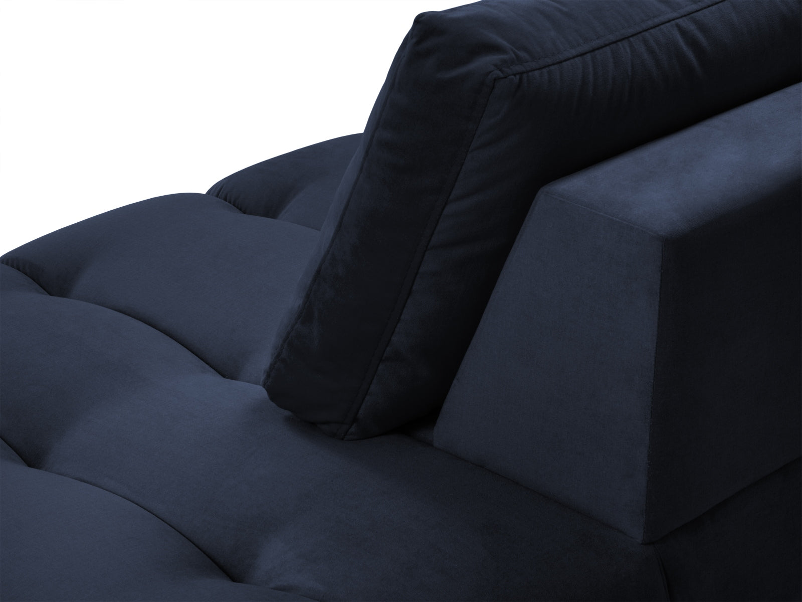 Geniessen Sie stilvollen Komfort mit der Hastings Velour Chaise Longue rechts 2 Sitzer von Cosmopolitan Design – ideal für Ihr modernes Wohnambiente.