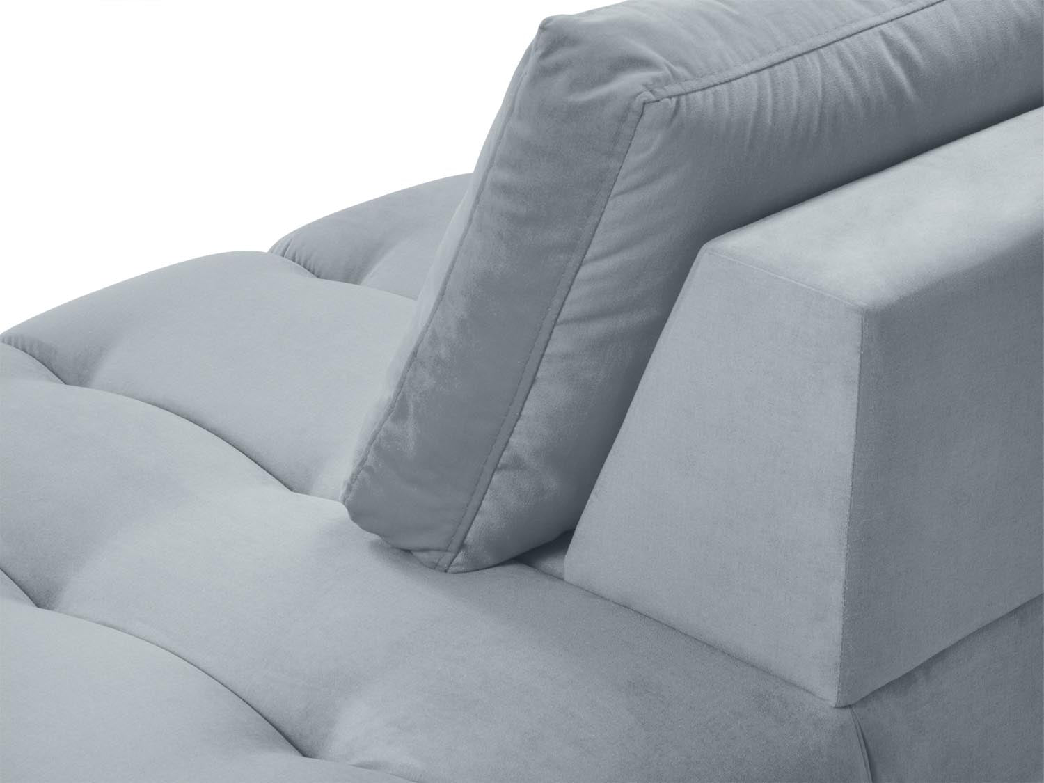 Geniessen Sie stilvollen Komfort mit der Hastings Velour Chaise Longue rechts 2 Sitzer von Cosmopolitan Design – ideal für Ihr modernes Wohnambiente.