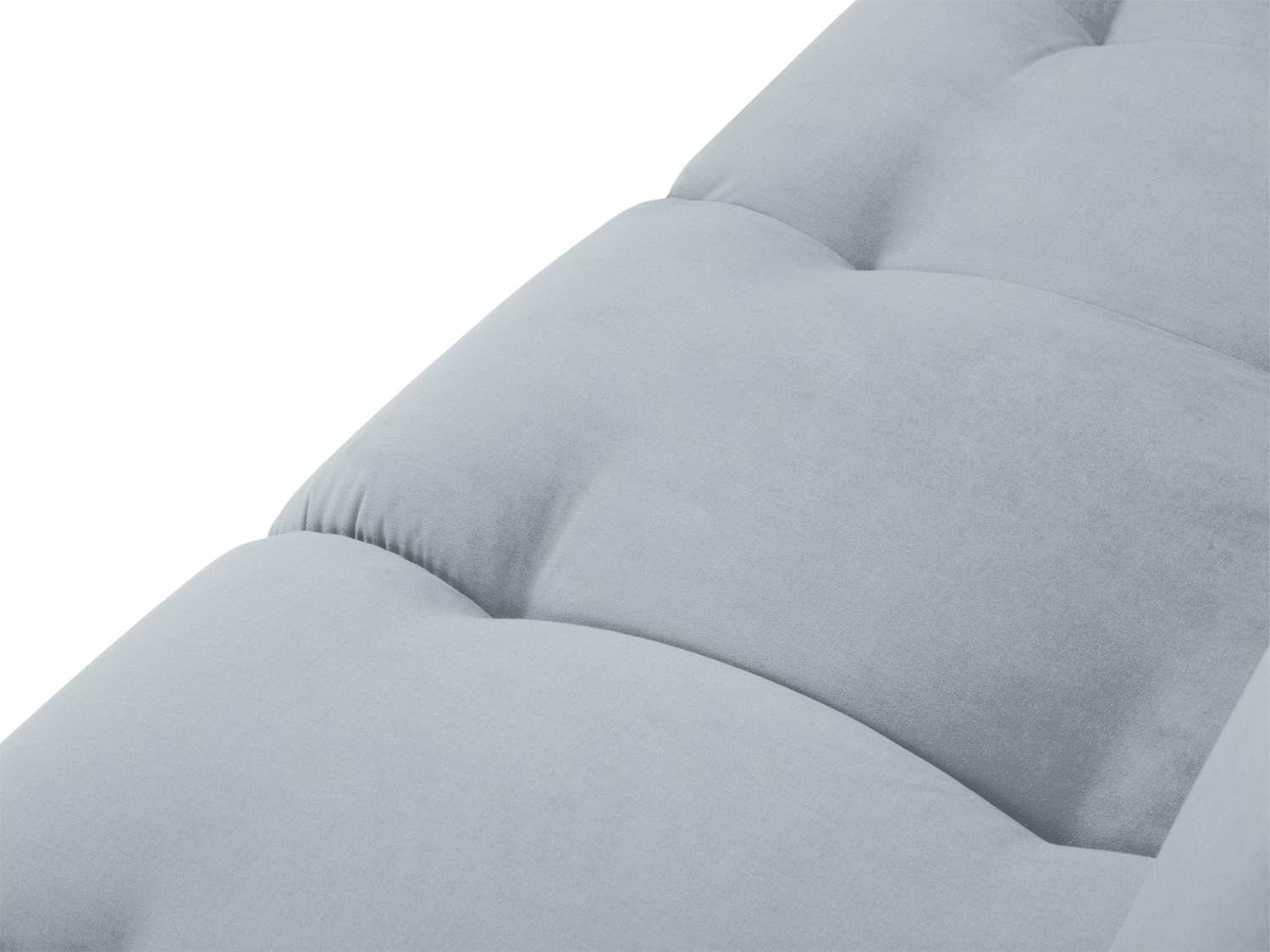 Erleben Sie luxuriösen Komfort mit der Hastings Velour Chaise Longue rechts 2 Sitzer von Cosmopolitan Design – perfekt für Ihr elegantes Zuhause.