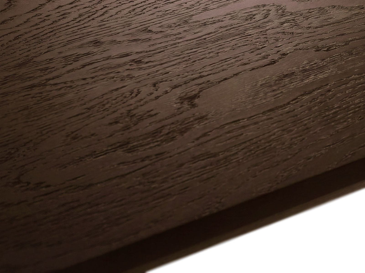 Konsole Sines 50cm von Cosmopolitan Design in Black Oak-Wood, Hartholzgestell mit Eichenfurnier, gebürstete Oberfläche, Holzbeine.