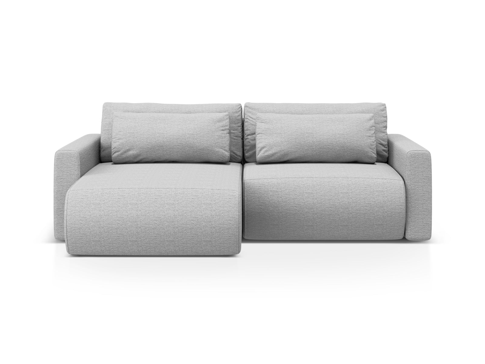 Belfast Ecksofa mit Schlaffunktion und Stauraum 3 Sitzer in Light Grey präsentiert im Onlineshop von KAQTU Design AG. Ecksofa ist von Cosmopolitan Design