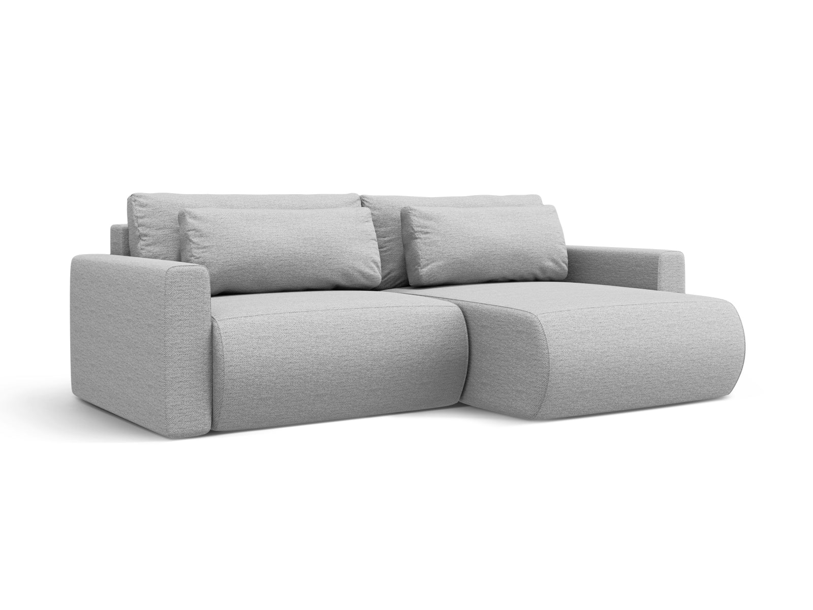 Stylisches Belfast Ecksofa in Light Grey-Heritage, 3-Sitzer mit Schlaffunktion und Stauraum, ideal für moderne Wohnräume.