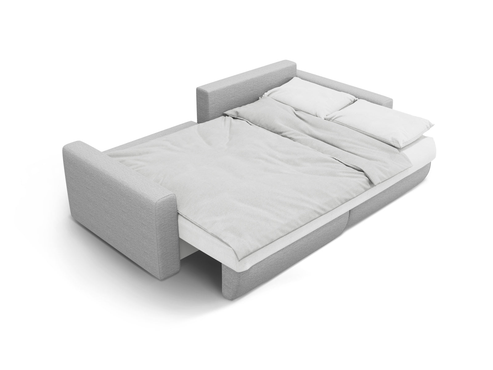 Modernes Belfast Ecksofa in Grau, 3-Sitzer mit cleverer Schlaffunktion und Stauraum, ideal für stilvolle Wohnräume.